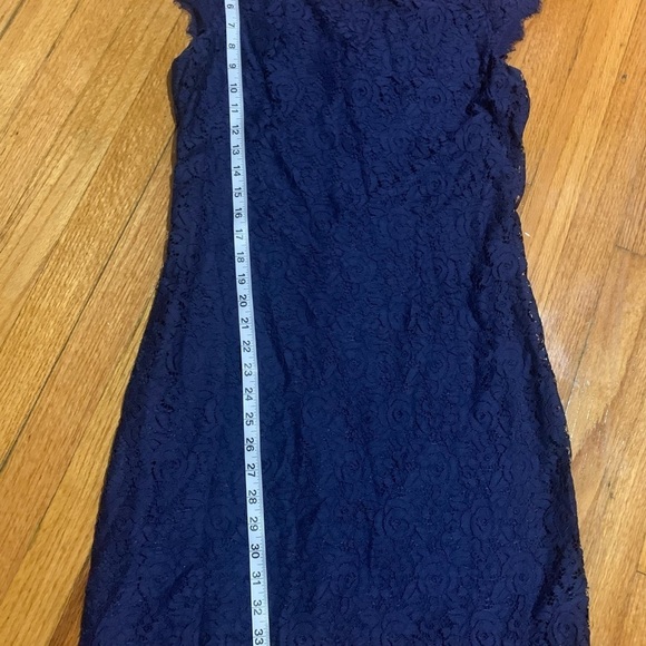 Diane Von Furstenberg DVF Barbara Lace Dress Midnight sz 10 MSRP $368 - Picture 7 of 11